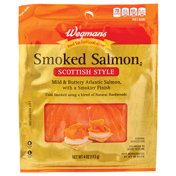 Wegmans Smoked Scottish Style Salmon 4 Oz