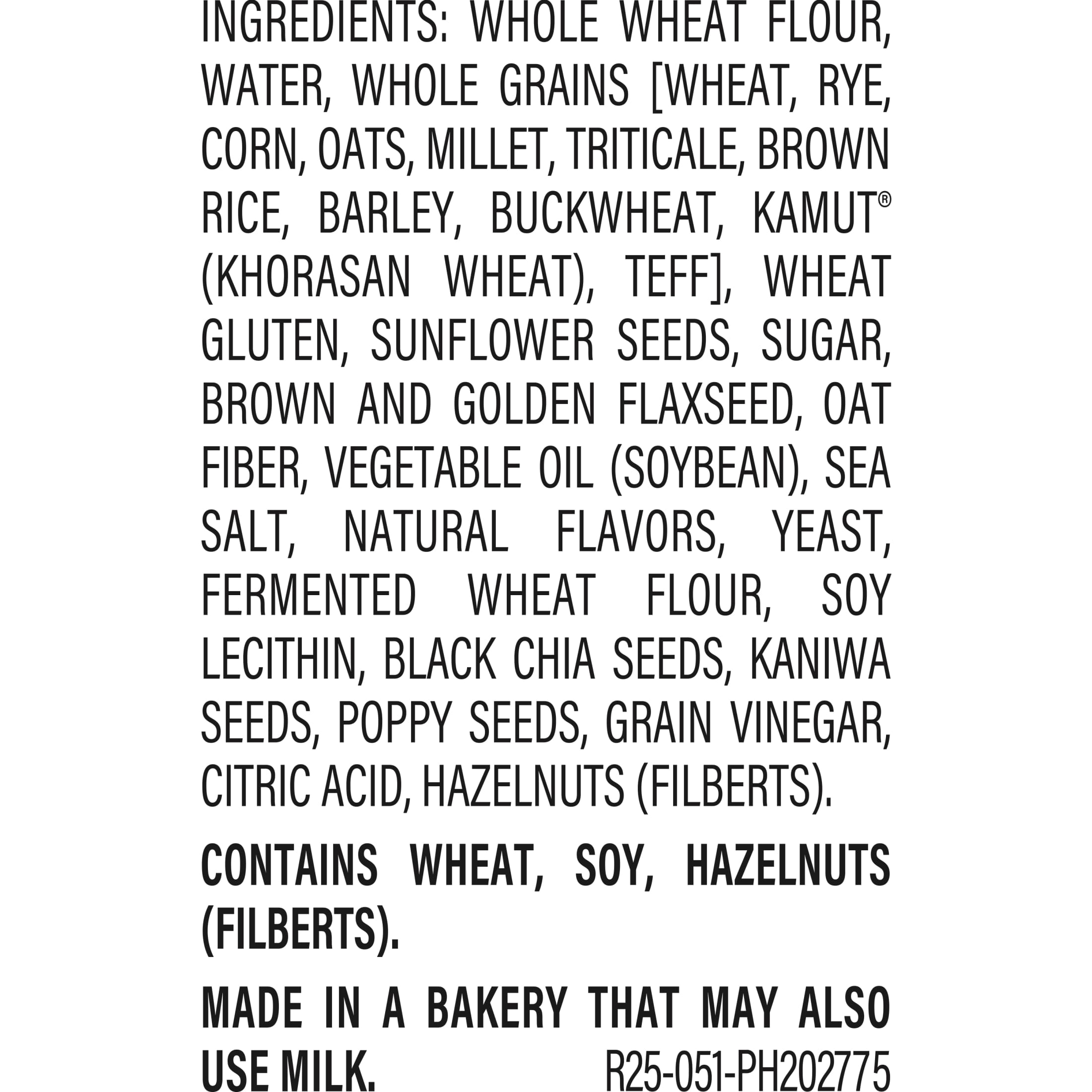 12 Grains and Seeds Bread 24 Oz