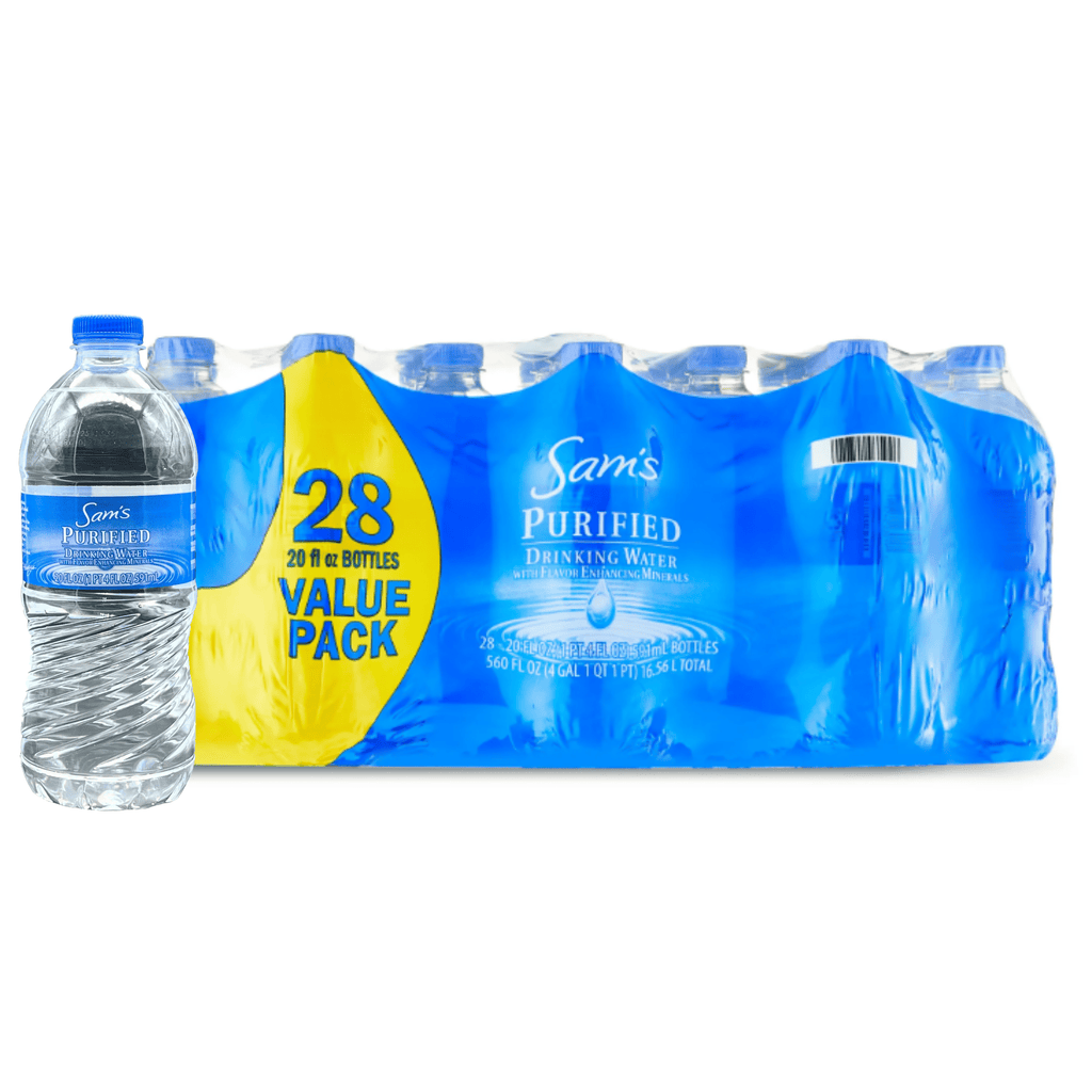 Sam's Choice Purified Drinking Water 20 fl oz Bottles 28 Pack