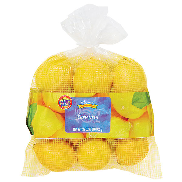 Wegmans Lemons Bagged 2 Lb
