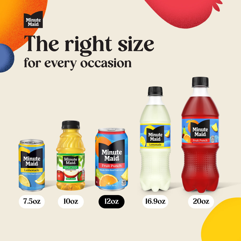 Minute Maid Fruit Punch Juice Drink 12 fl oz 12 Pack