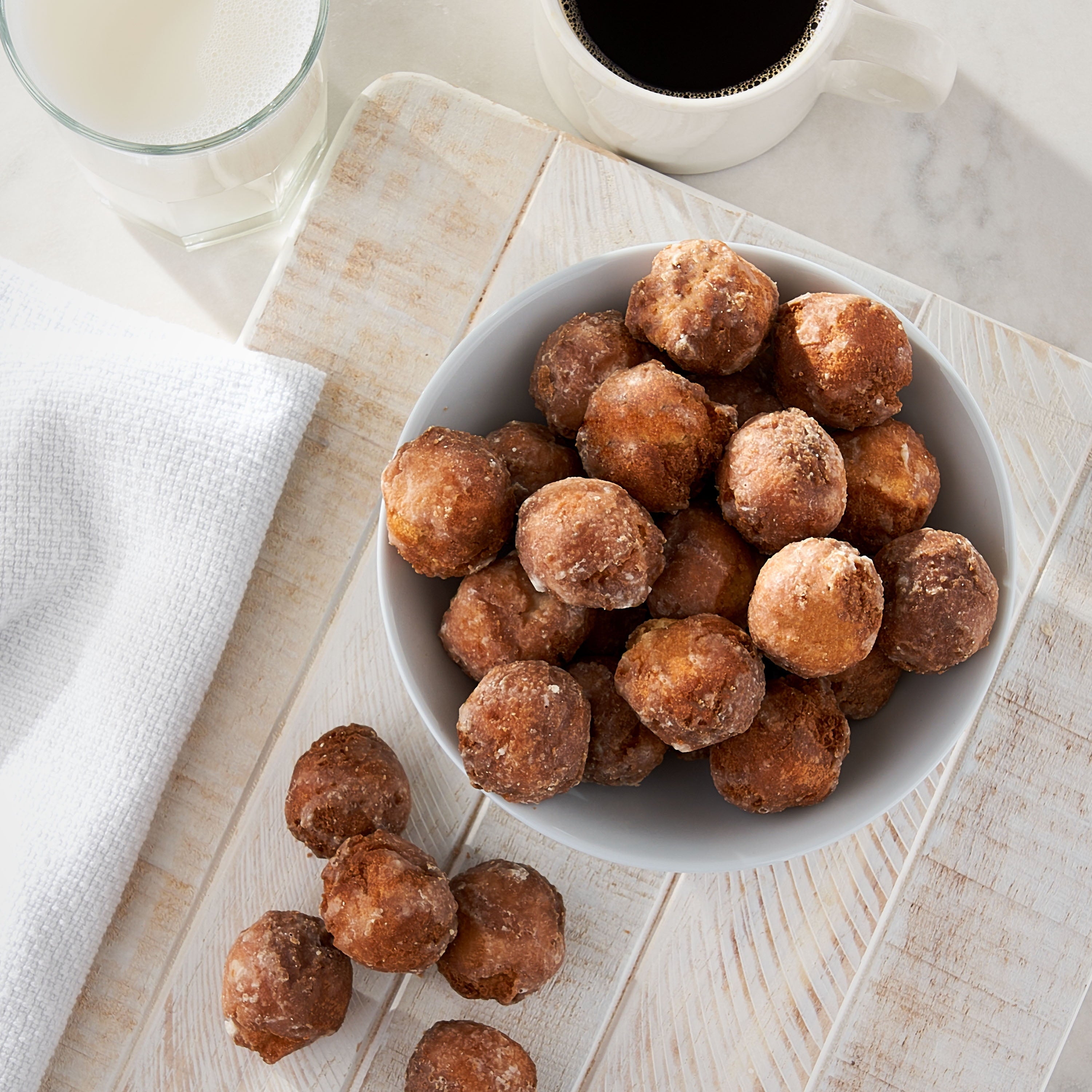 Glazed Sour Cream Donut Holes 14 Oz 28 Count Freshness Guaranteed