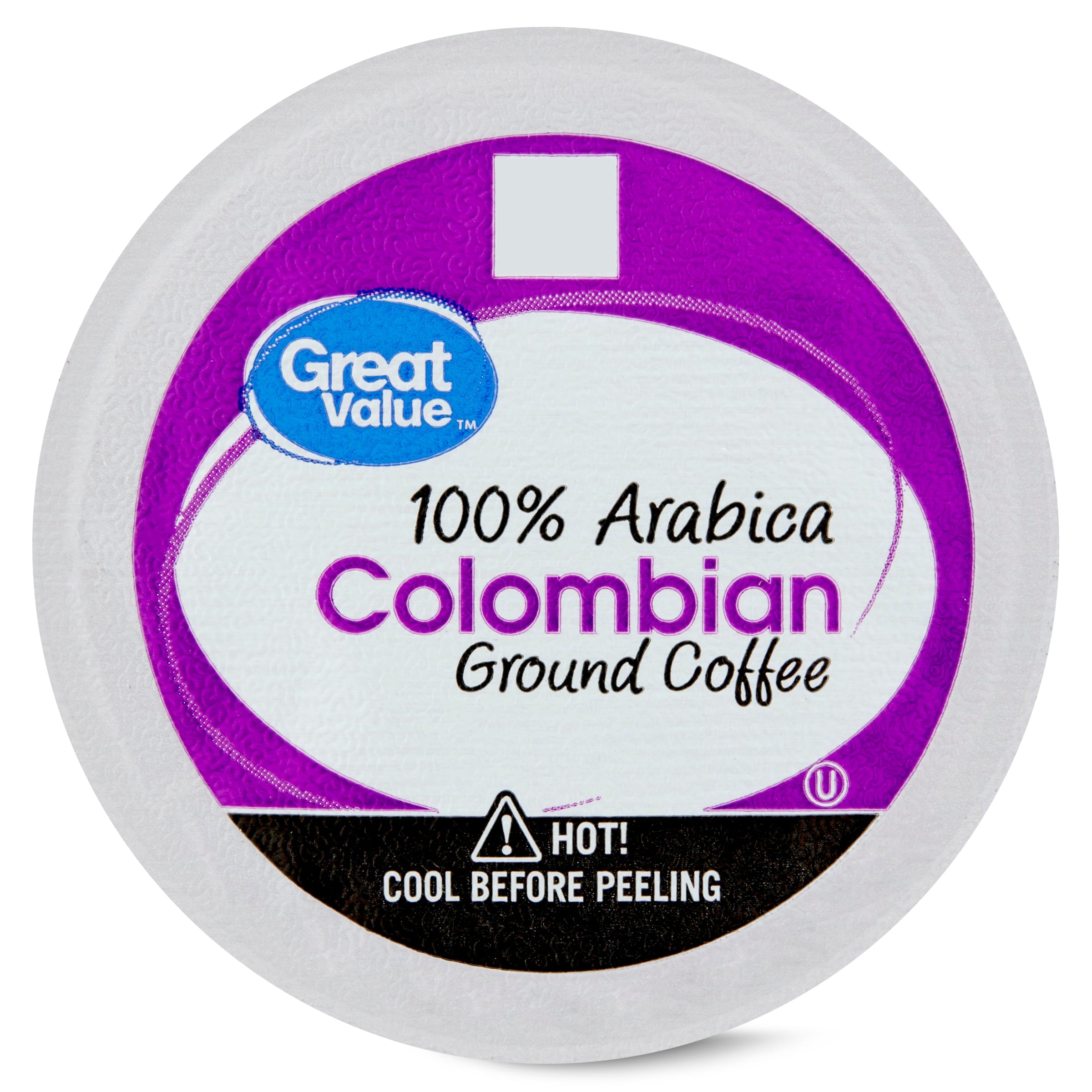 Great Value 100% Arabica Colombian Medium Roast Ground Coffee Pods 48 Count