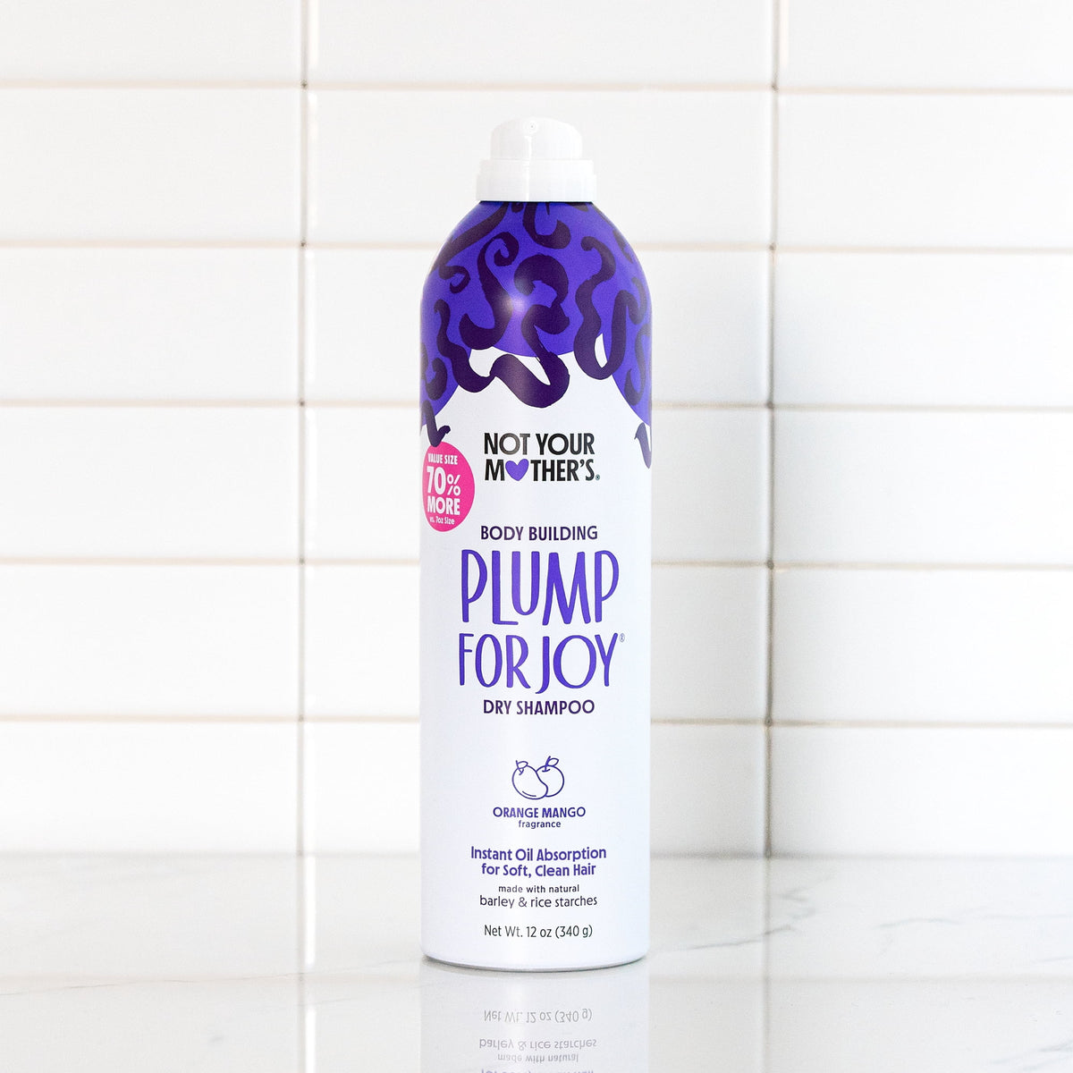 Not Your Mother's Plump for Joy Jumbo Dry Shampoo Orange Mango 12 oz