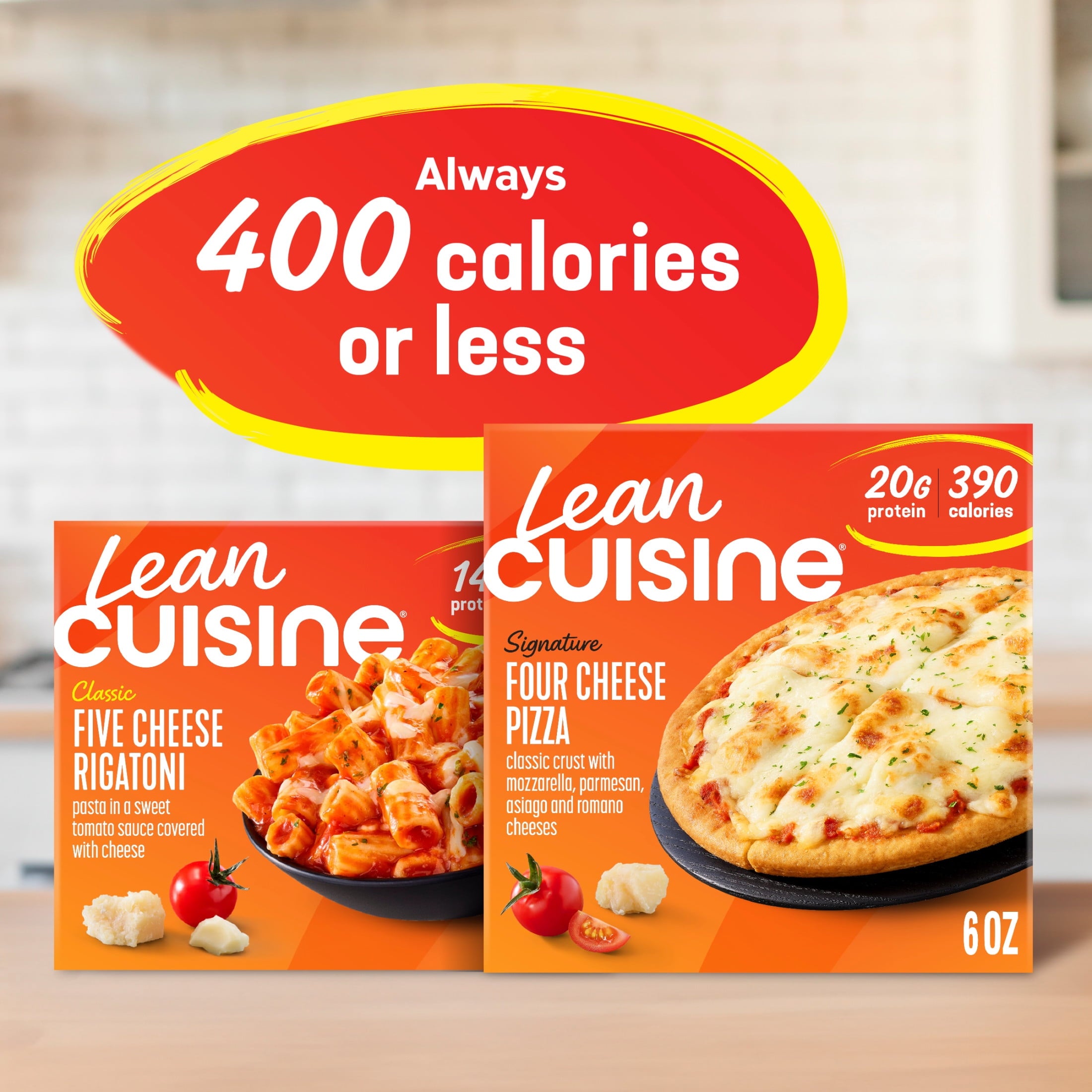 Lean Cuisine Four Cheese Thin Crust Frozen Pizza 6 Oz