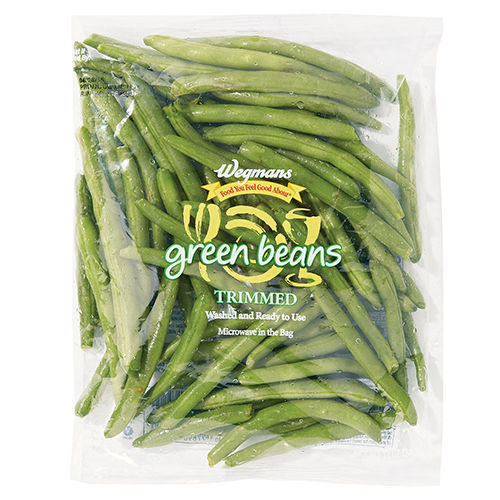 Wegmans Cleaned & Cut Microwavable Trimmed Green Beans 12 Oz