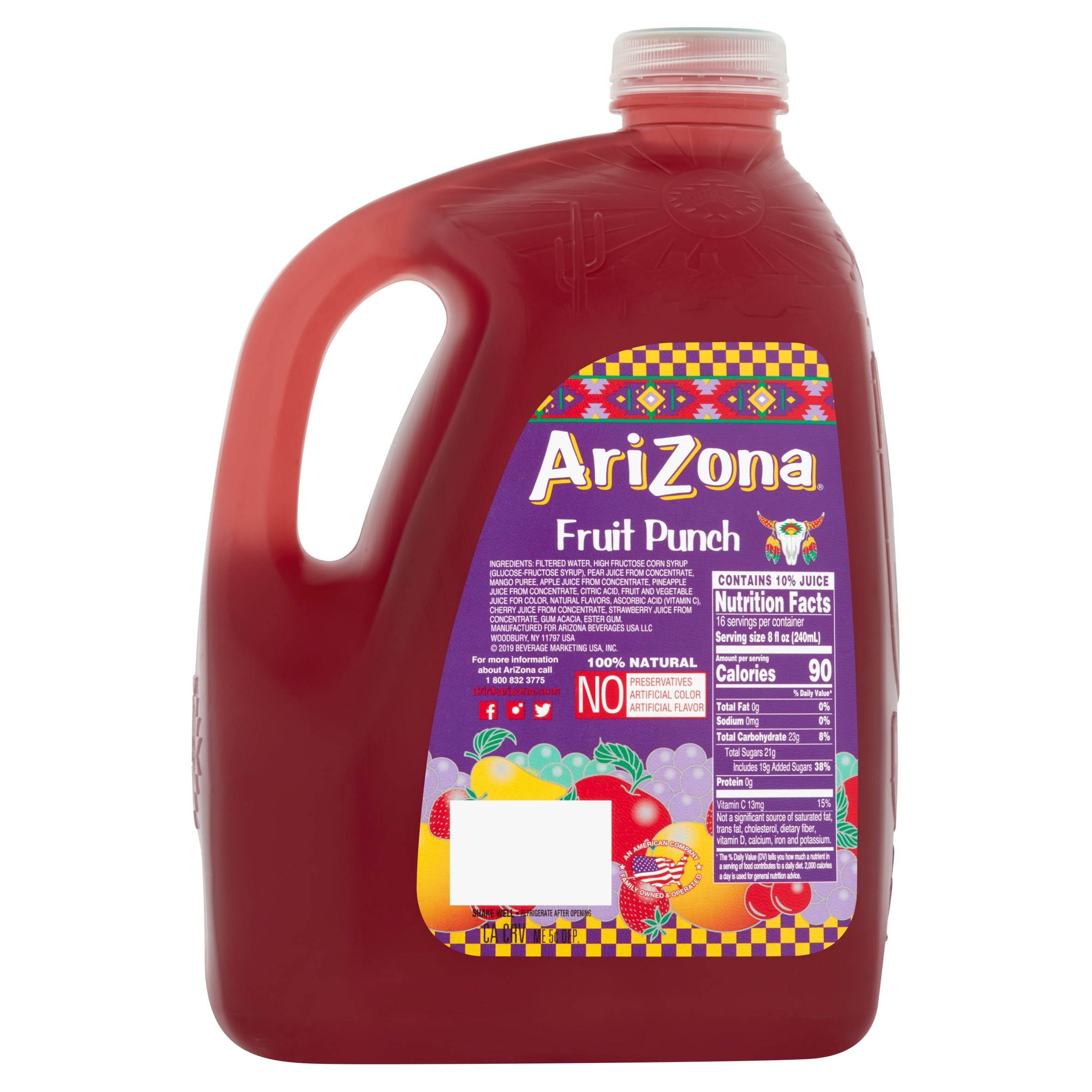 AriZona Kiwi Fruit Punch Juice Cocktail 128 fl oz