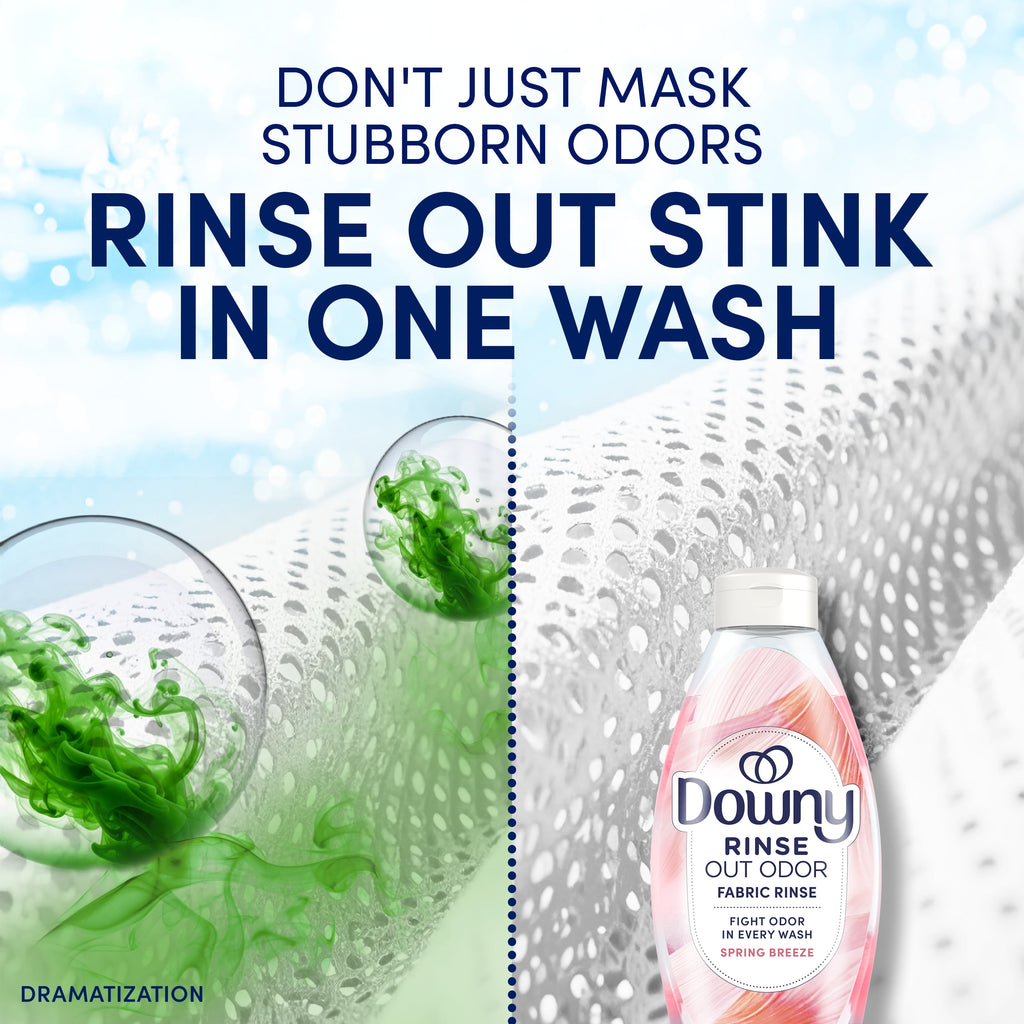 Downy Rinse Out Odor Laundry Rinse Spring Breeze Scent 48 fl oz