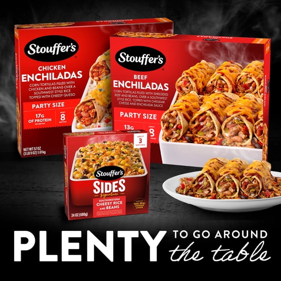 Stouffer's Beef Enchiladas Party Size Frozen Meal 3.563 Lb