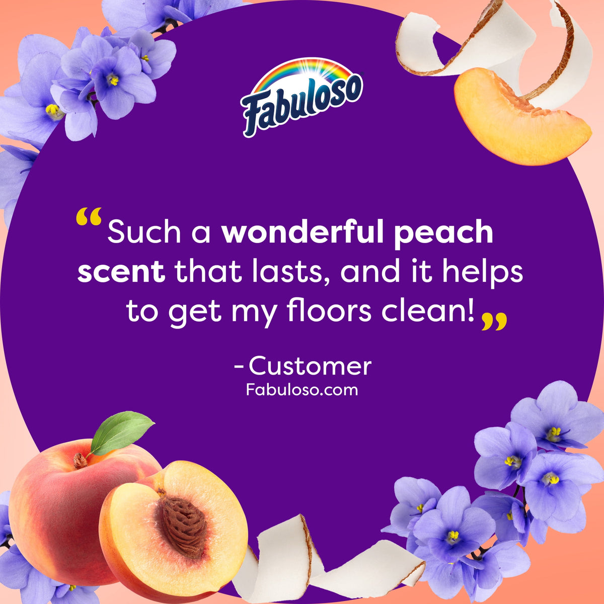 Fabuloso 2X Multi-Purpose Cleaner Peach Scent 56 fl oz