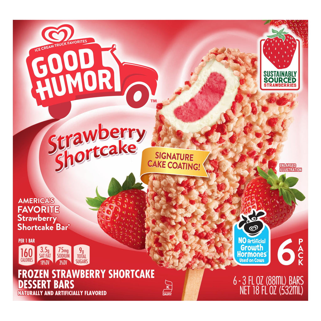 Good Humor Strawberry Shortcake Ice Cream Bars 6 Count 18 Fl Oz
