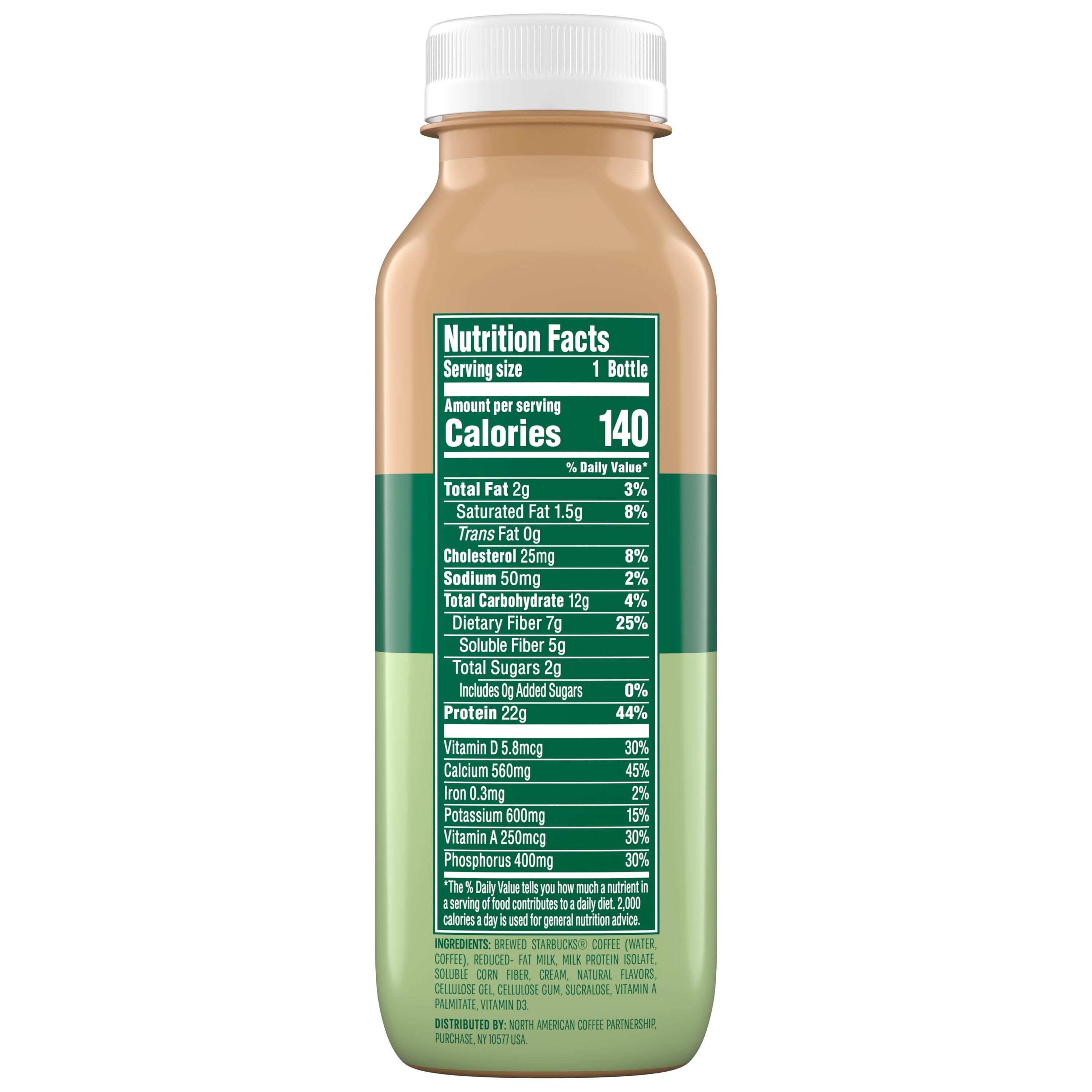 Starbucks Coffee & Protein Naturally Caffeinated Classic Caffe Blended Coffee 12 fl oz Bottle