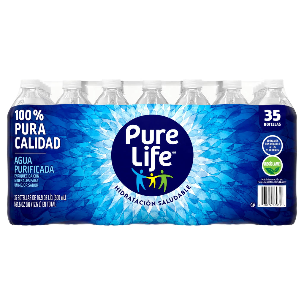 Pure Life Purified Water 16.9 fl oz Plastic Bottles 35 Pack