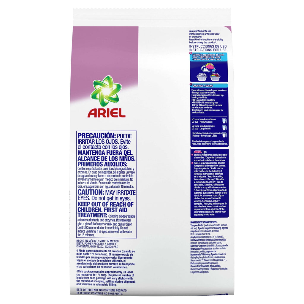Ariel Powder Laundry Detergent With Downy Freshness April Fresh 52 oz 33 Loads