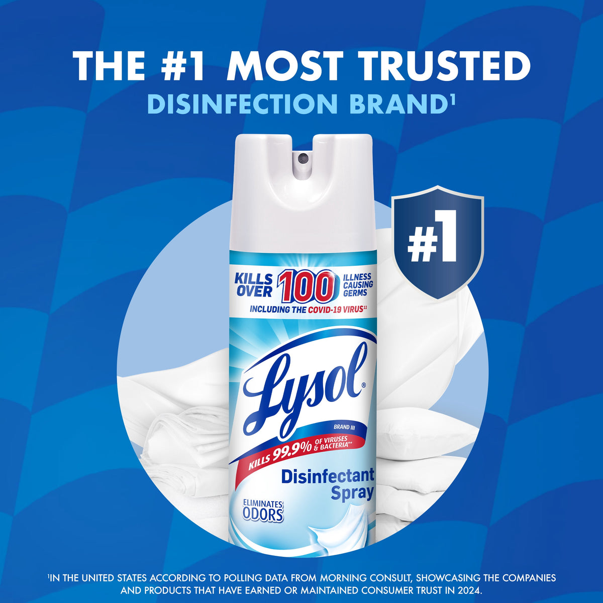 Lysol Disinfectant Spray Crisp Linen Scent 19 oz