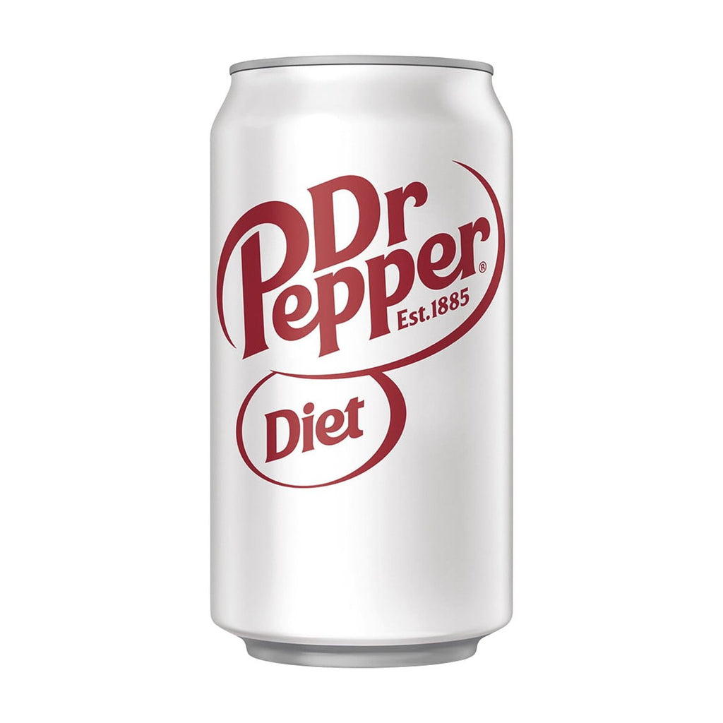 Diet Dr Pepper Soda Pop Cans 12 Fl Oz 24 Pack