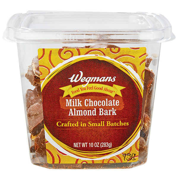Wegmans Milk Chocolate Almond Bark 10 Oz
