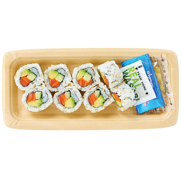Wegmans King Salmon California Roll with White Rice Raw Sushi 8 Pc