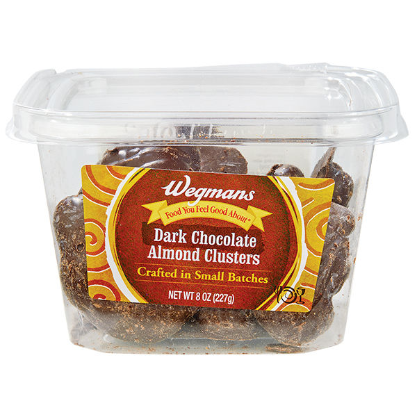 Wegmans Dark Chocolate Almond Clusters 8 Oz