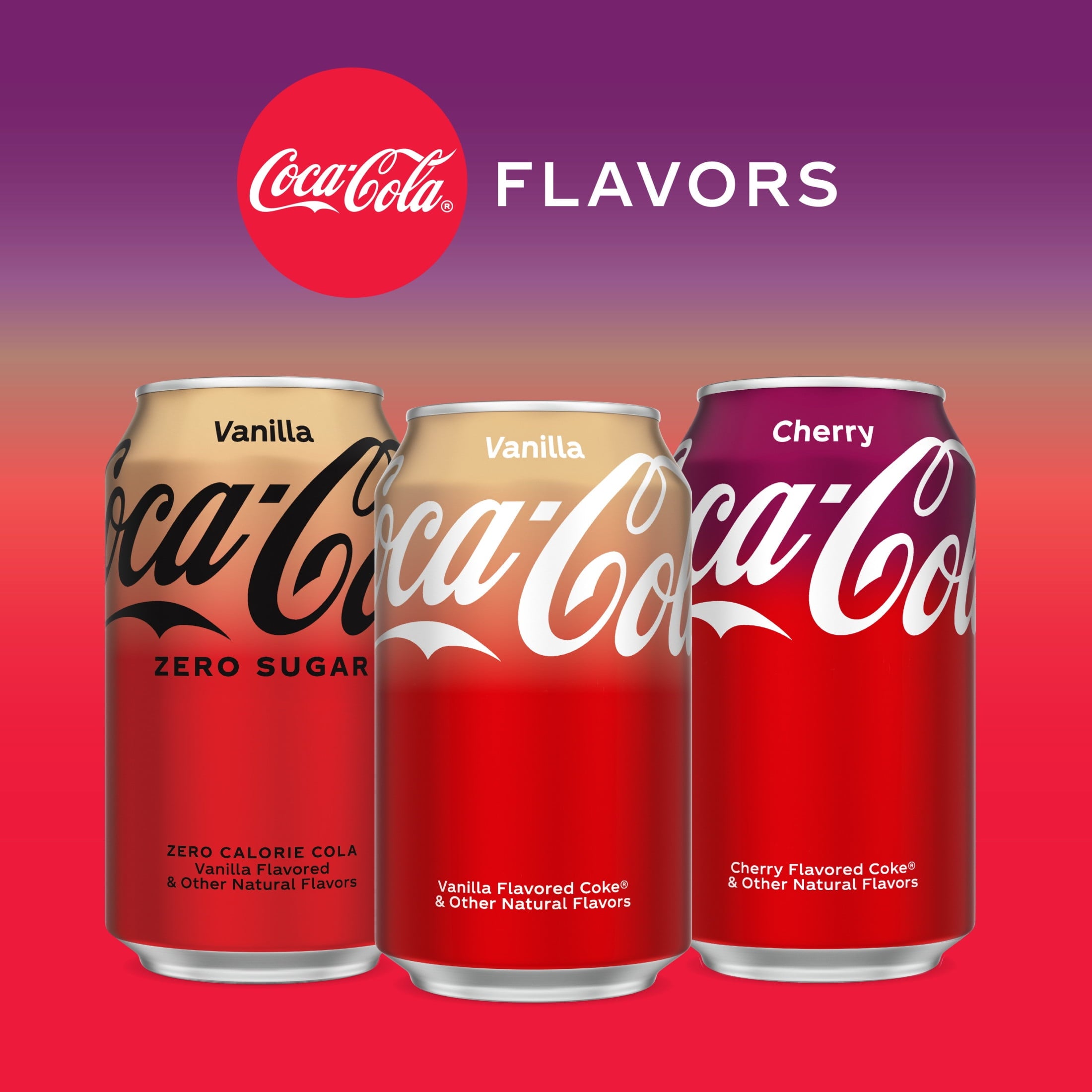 Vanilla Soda Pop Fridge Pack Cans 12 Fl Oz 12 Pack Coca-Cola