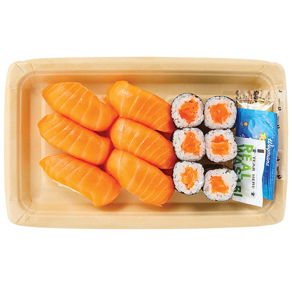 Wegmans King Salmon Combo Raw Sushi 12 Pc