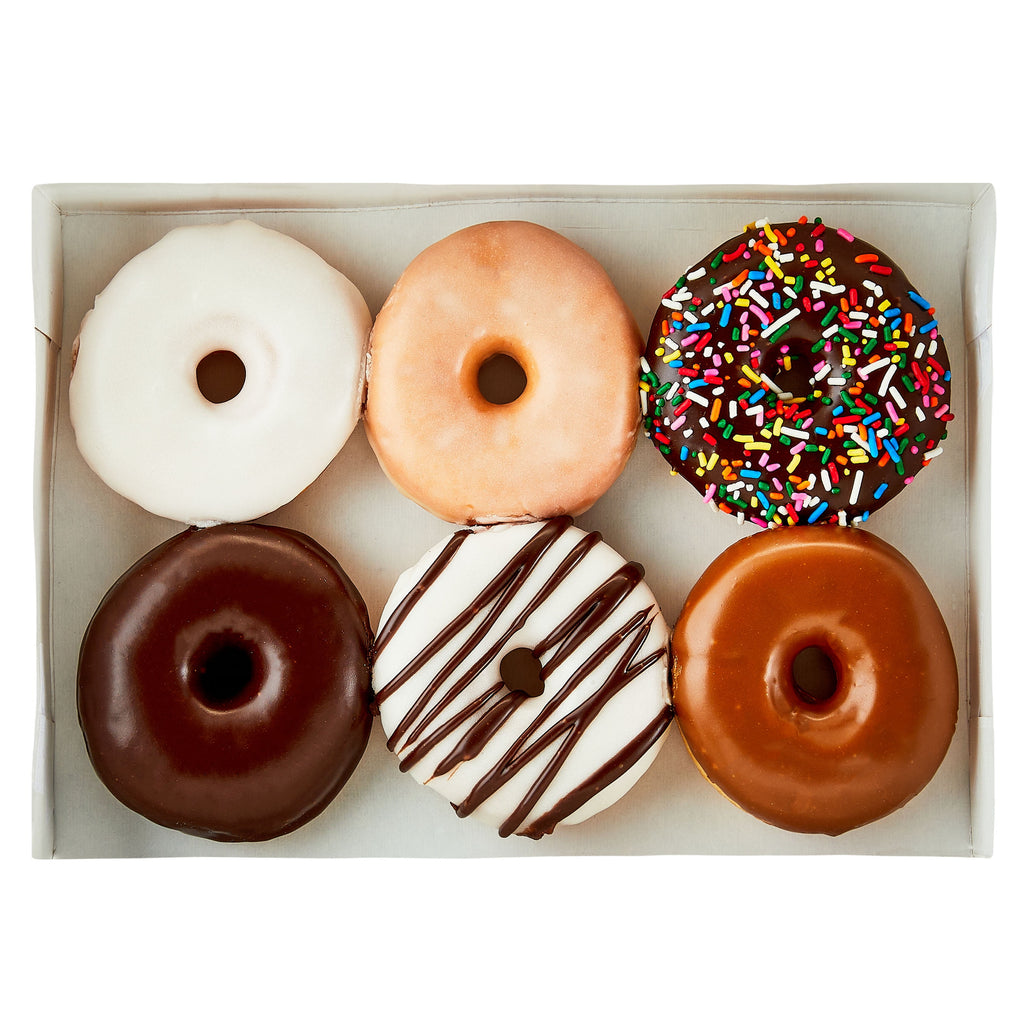 Assorted Iced Ring Donuts 12 Oz 6 Count Freshness Guaranteed