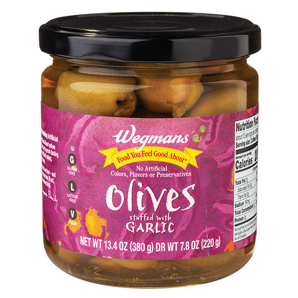 Wegmans Olives Stuffed with Garlic 7.8 Oz
