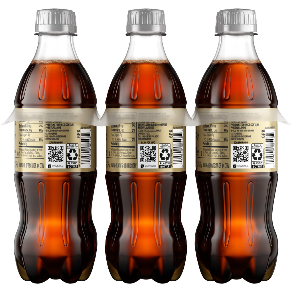 Caffeine-Free Soda Pop Bottles 16.9 Fl Oz 6 Pack Diet Coke