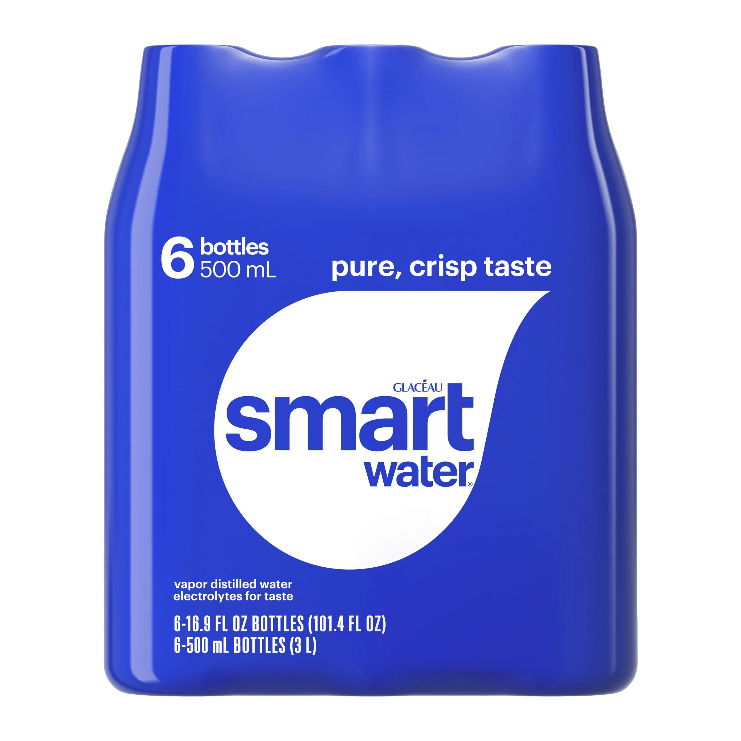 smartwater Water Bottles
6 x 16.9 fl. oz.