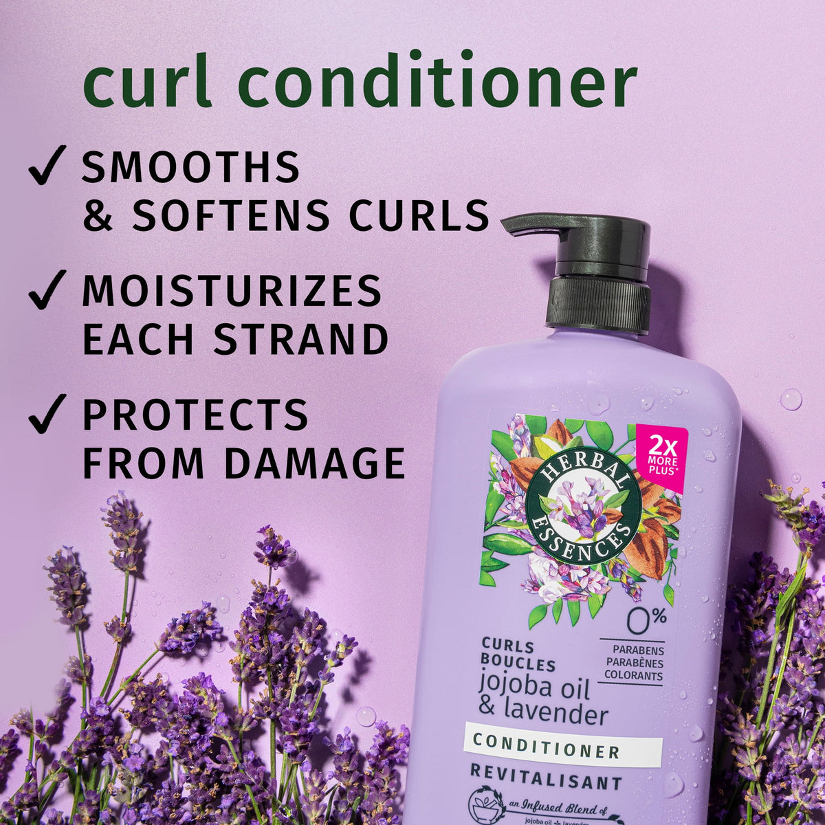 Herbal Essences Jojoba Oil and Lavender Curls Conditioner 33.8 fl oz