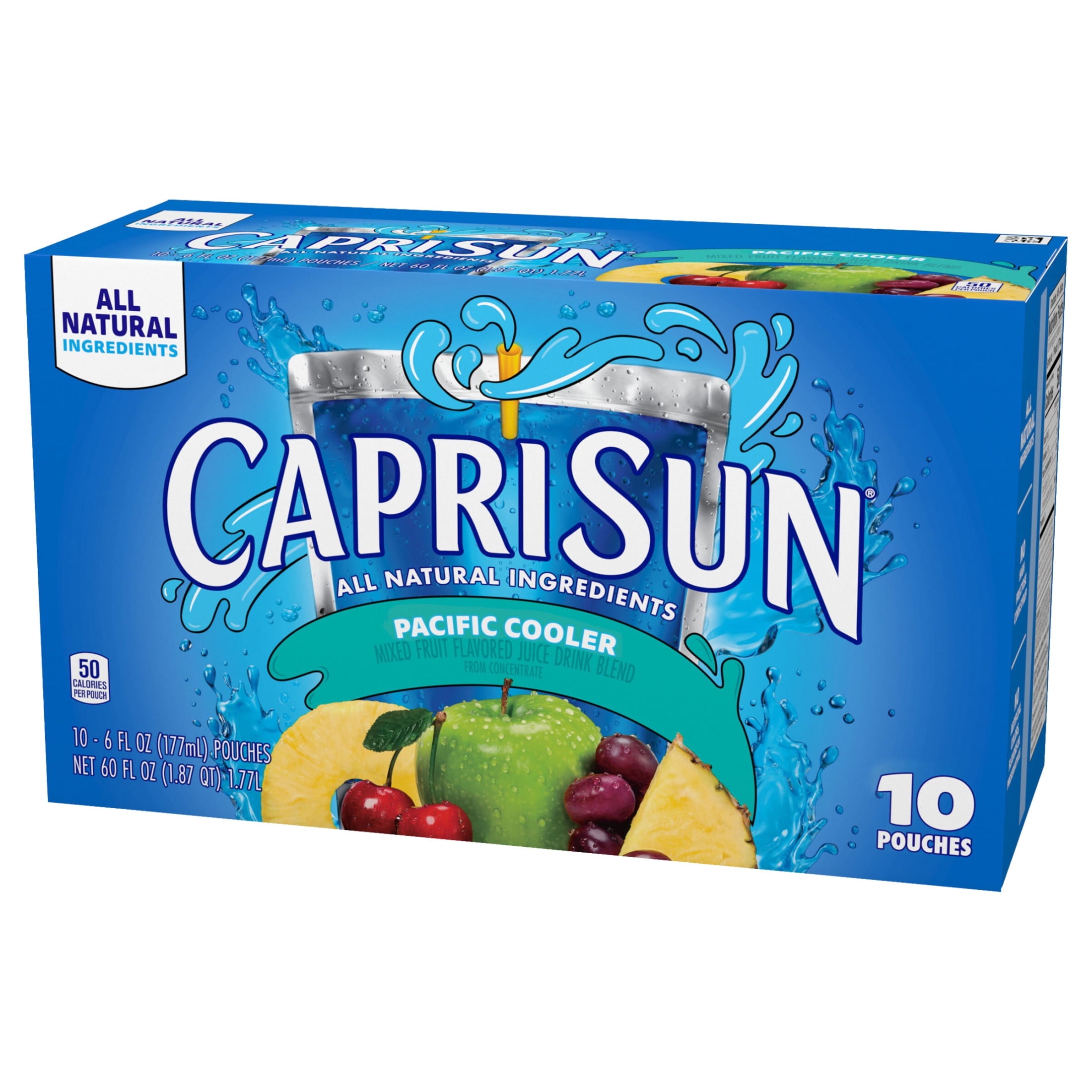Capri Sun Pacific Cooler Juice Drink Blend 10 Pouches 6 fl oz