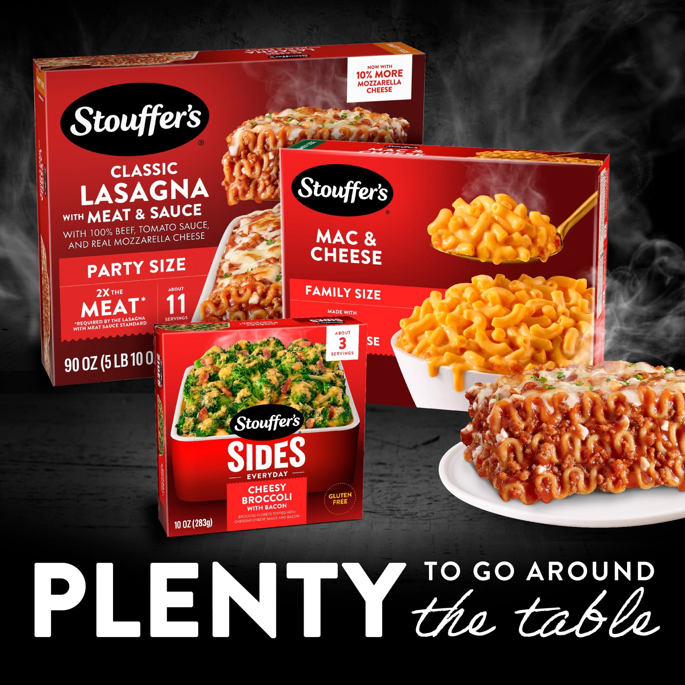 Stouffer's Lasagna with Meat and Sauce Frozen Family Meal 90 Oz