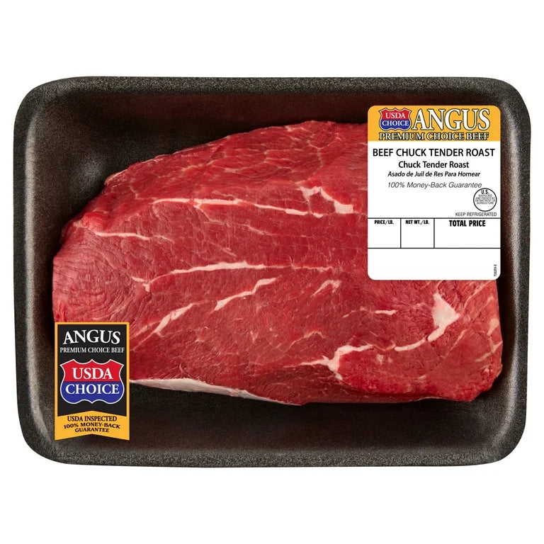 Chuck Tender Roast, Choice Angus Beef, Tray, Fresh, 1.62 - 4.0 lb