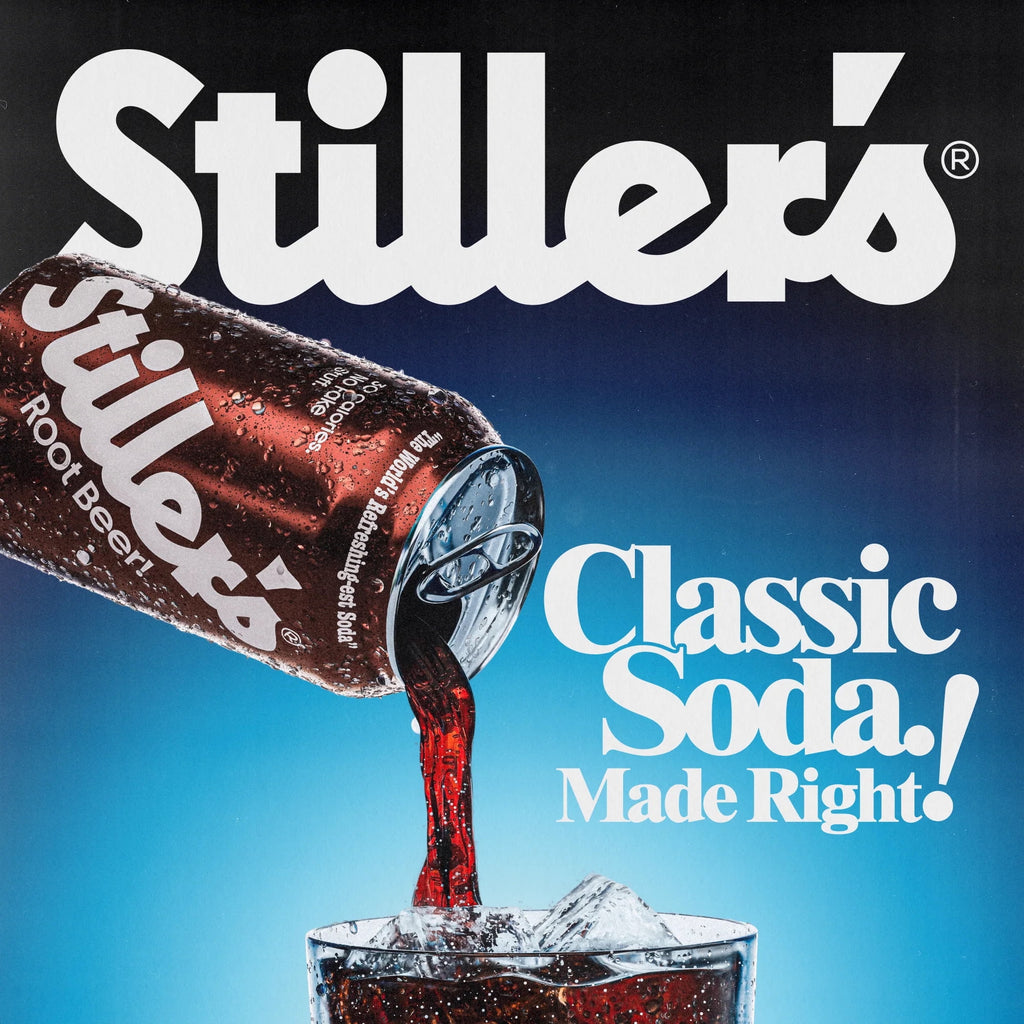Stiller's Root Beer Natural Soda Pop Cans 12 Fl Oz 12 Pack