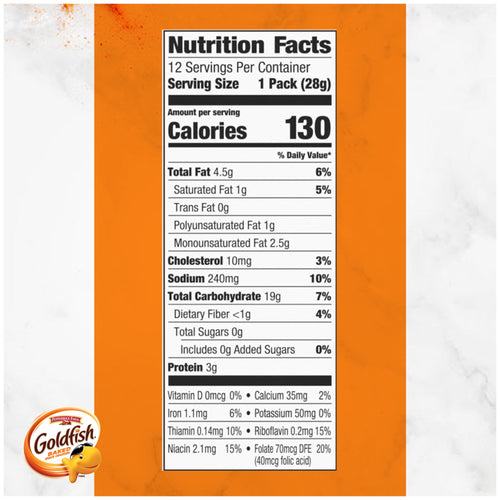 Cheddar Cheese Crackers Snack Packs 12 Count 12 Oz Goldfish