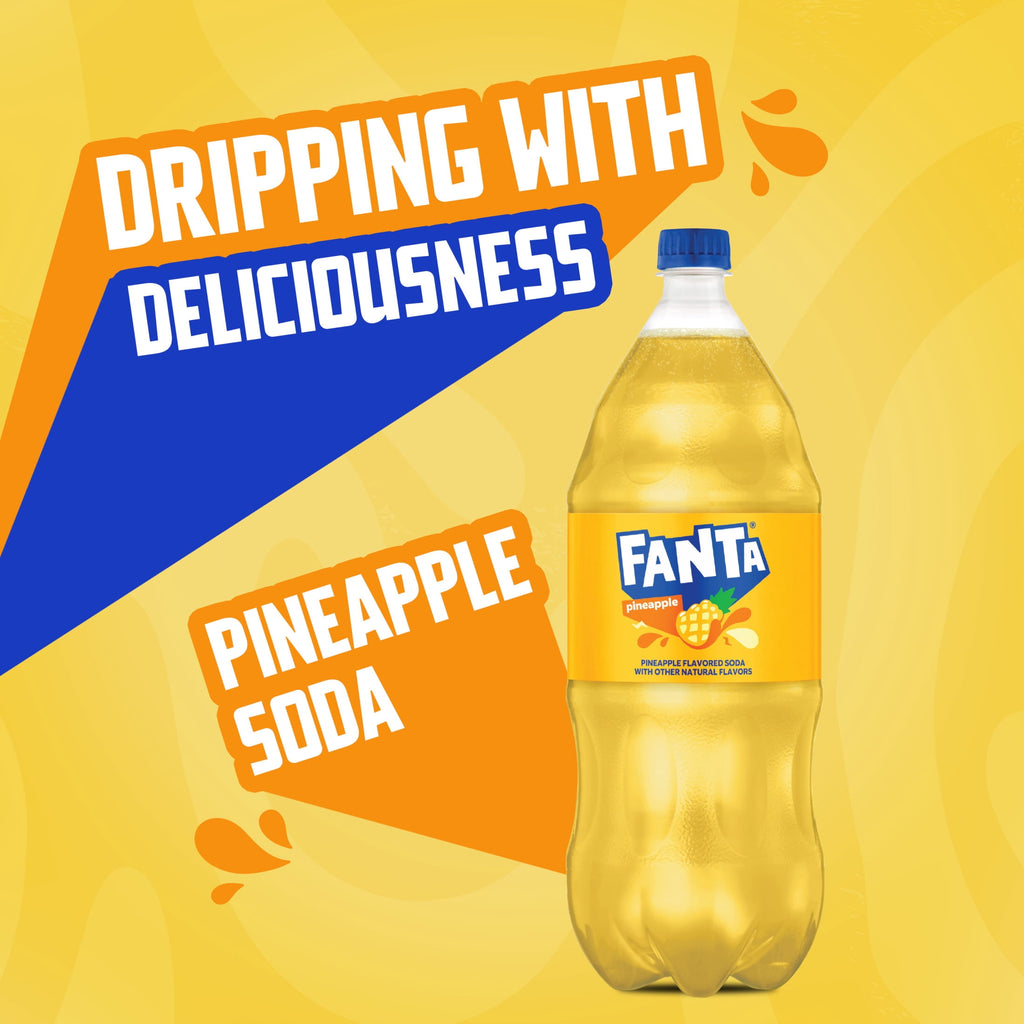 Fanta Pineapple Soda Pop Bottle 2 L