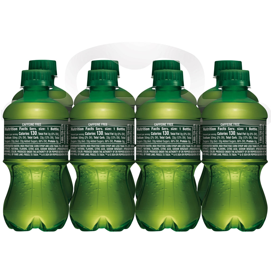 Canada Dry Caffeine Free Ginger Ale Soda Pop Bottles 12 Fl Oz 8 Pack