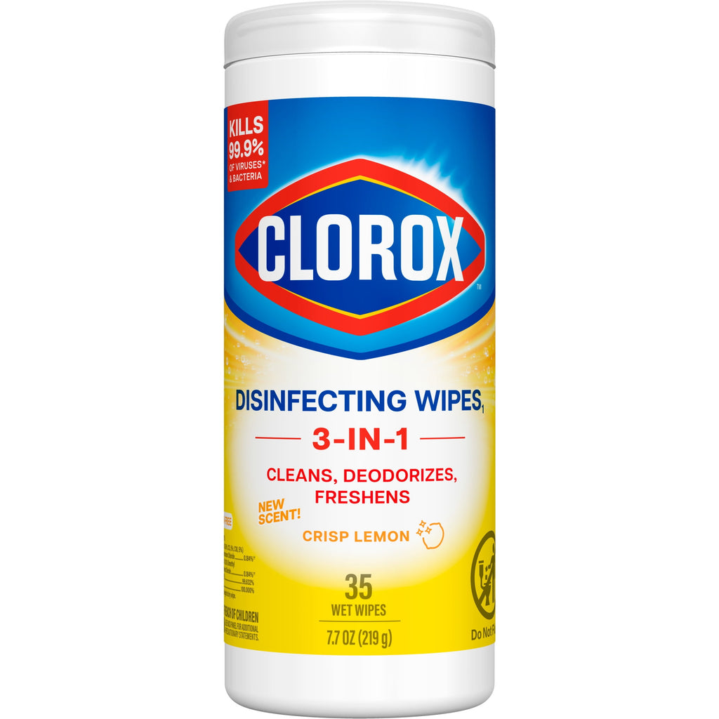 Clorox Disinfecting Cleaning Wipes Bleach Free Crisp Lemon 35 Count