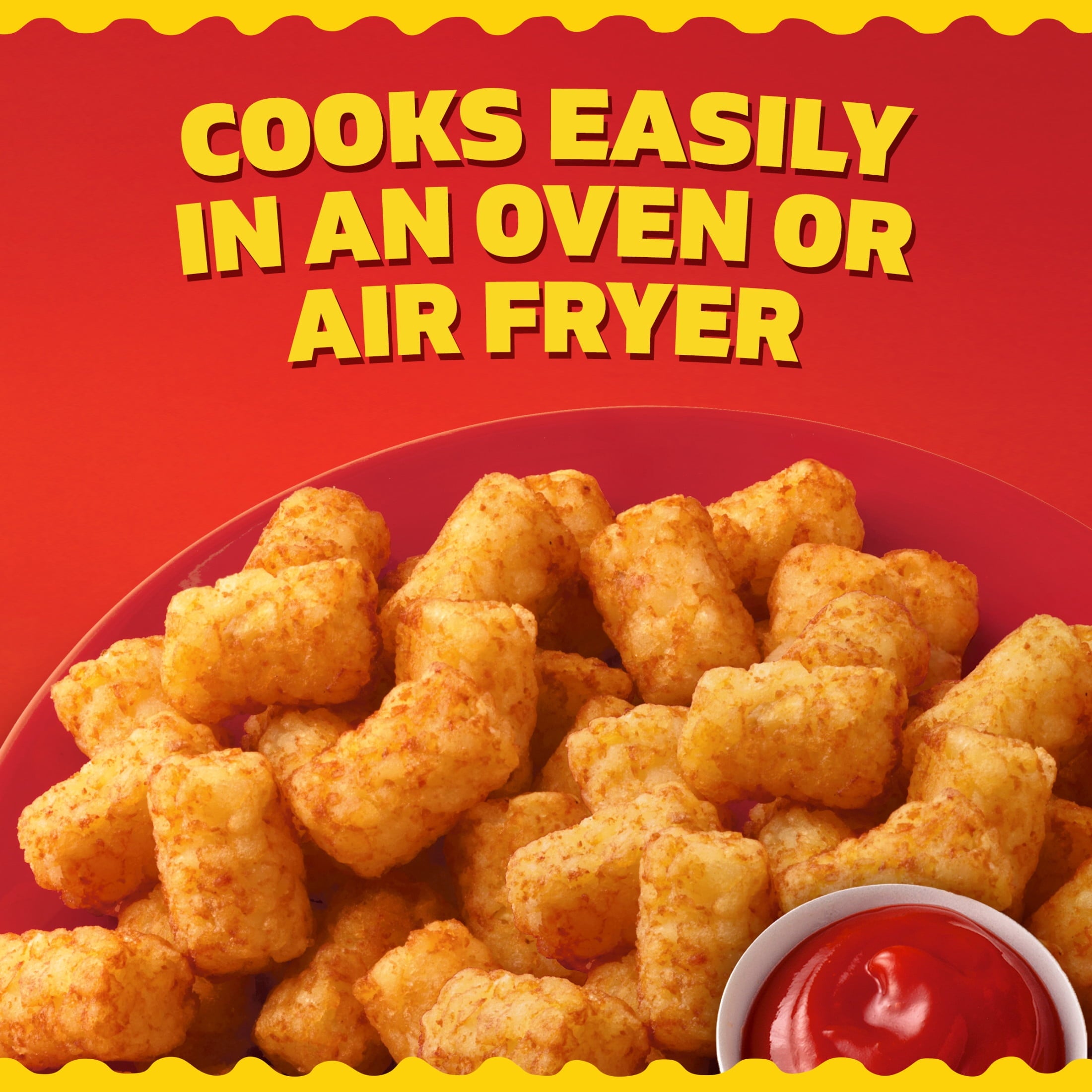 Ore-Ida Crispy Tater Tots Seasoned Shredded Frozen Potatoes 32 Oz