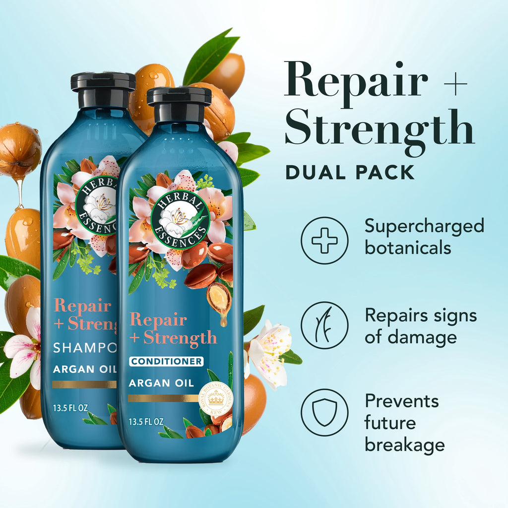 Herbal Essences Argan Repair Shampoo & Conditioner Set 13.5 fl oz Each