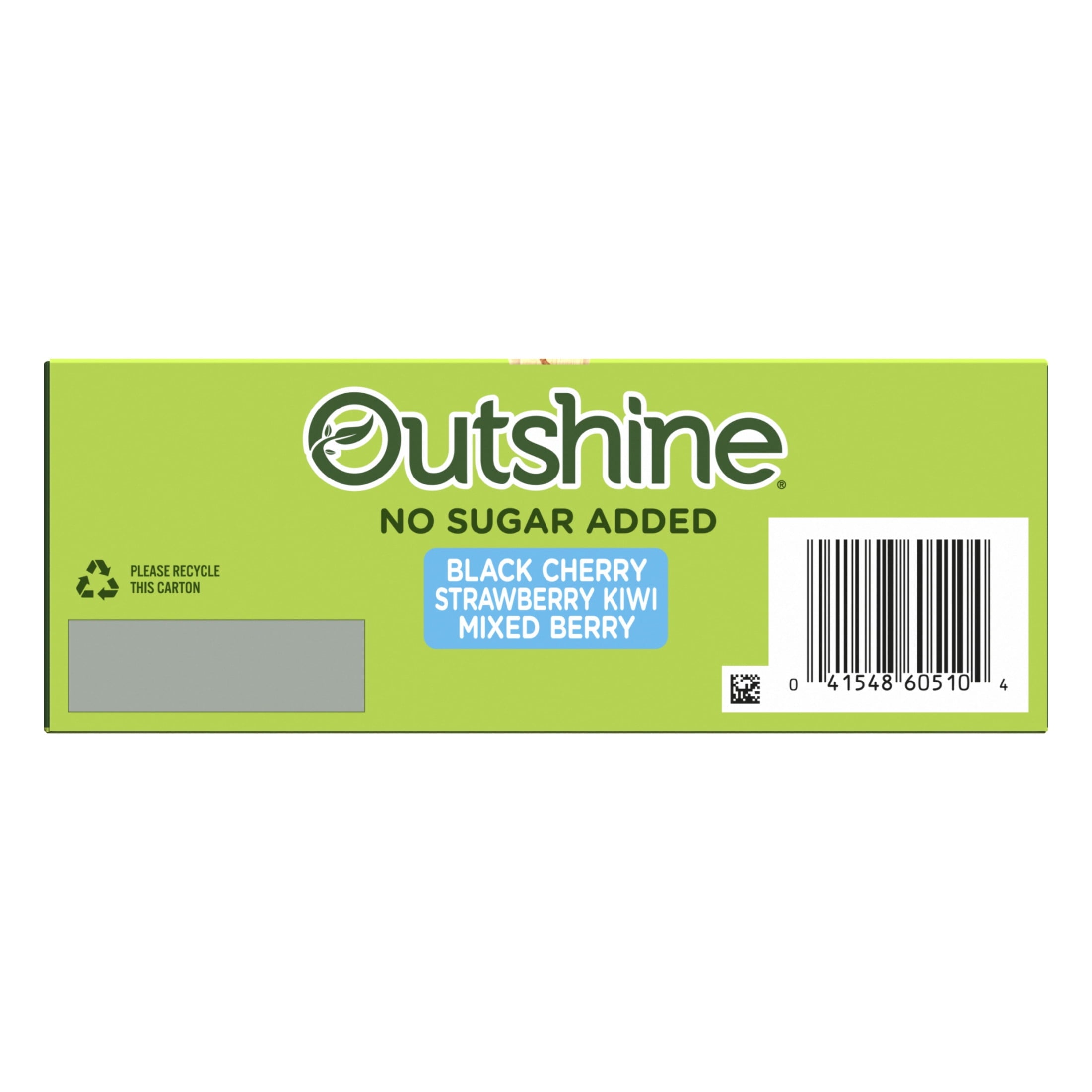 Outshine No Sugar Added Black Cherry Strawberry Kiwi Mixed Berry Frozen Fruit Pops 12 Count 18 Fl Oz