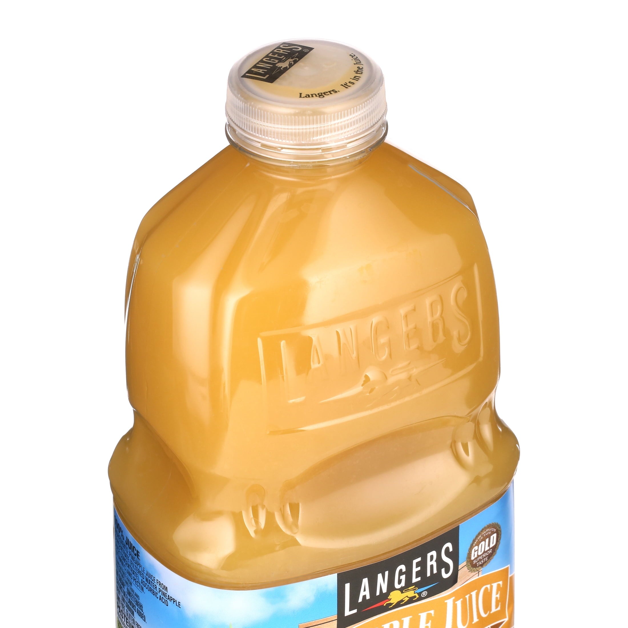 Langers 100% Pure Pineapple Juice 64 fl oz Bottle