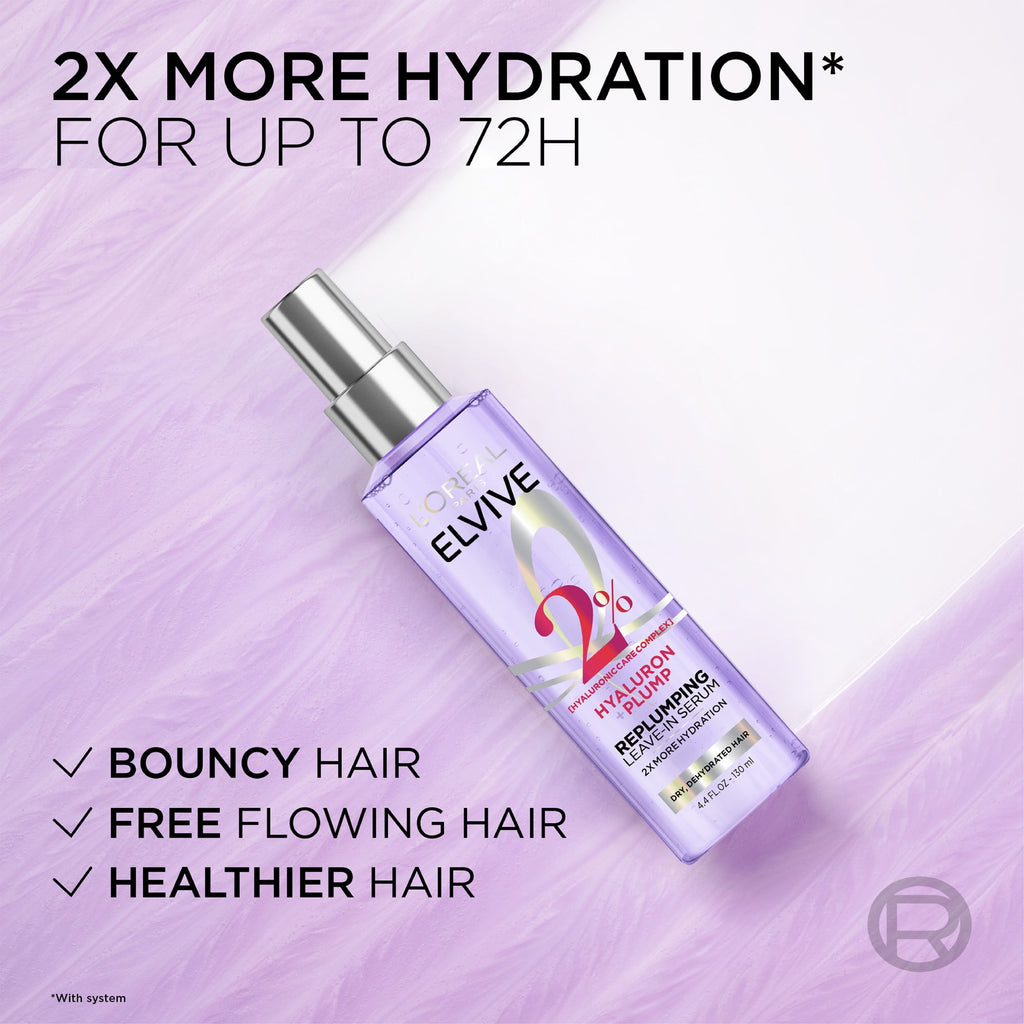 L'Oreal Paris Elvive Hyaluron Plump Moisturizing Leave-In Hair Spray 4.4 fl oz