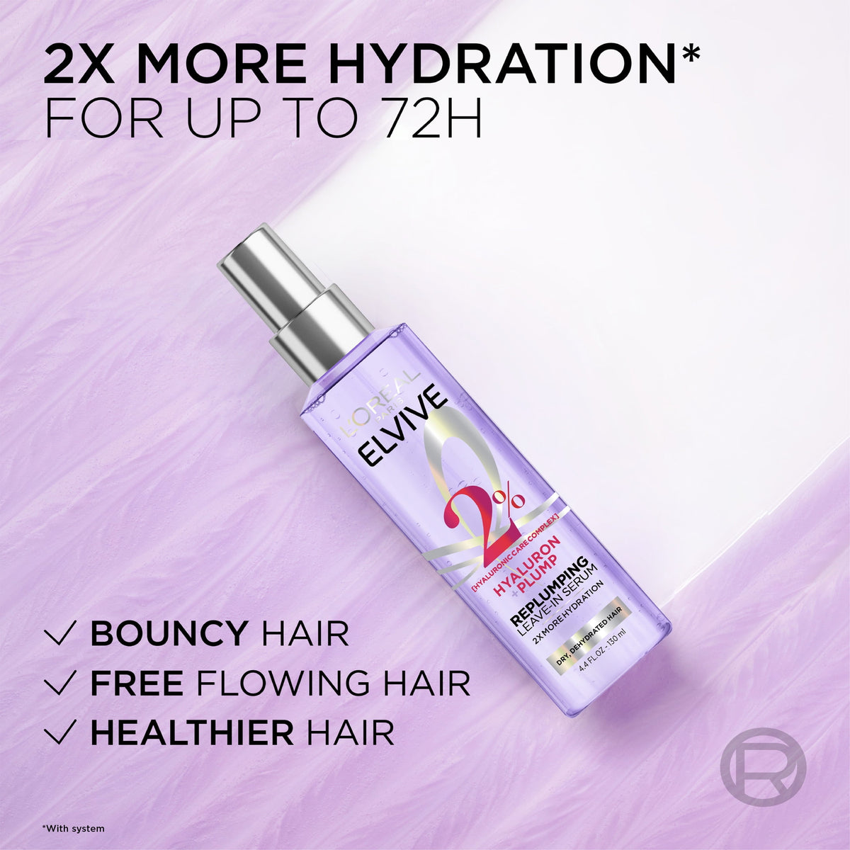 L'Oreal Paris Elvive Hyaluron Plump Moisturizing Leave-In Hair Spray 4.4 fl oz