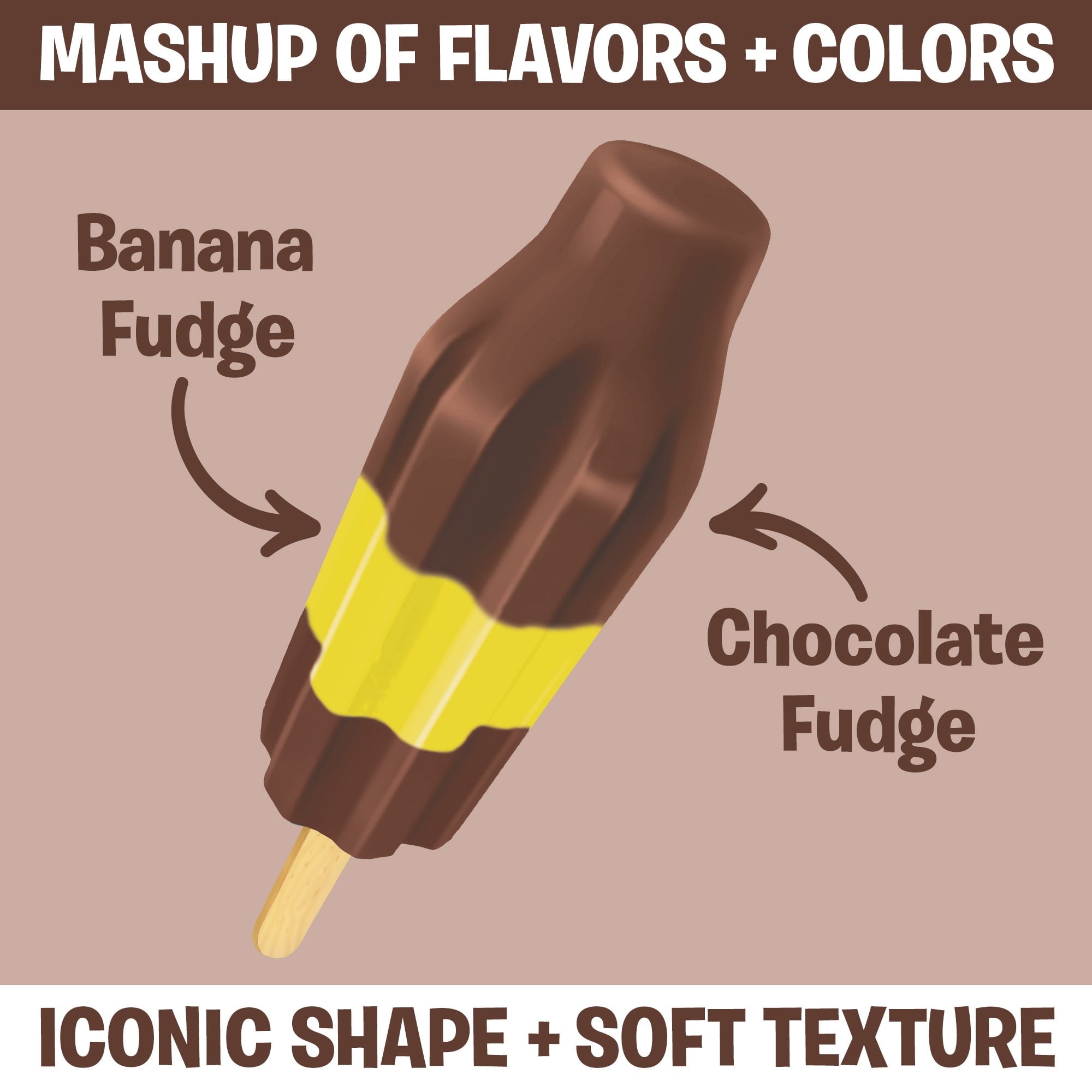 Bomb Pop Banana Fudge Freeze Ice Pop Frozen Dessert 12 Count 21 Fl Oz