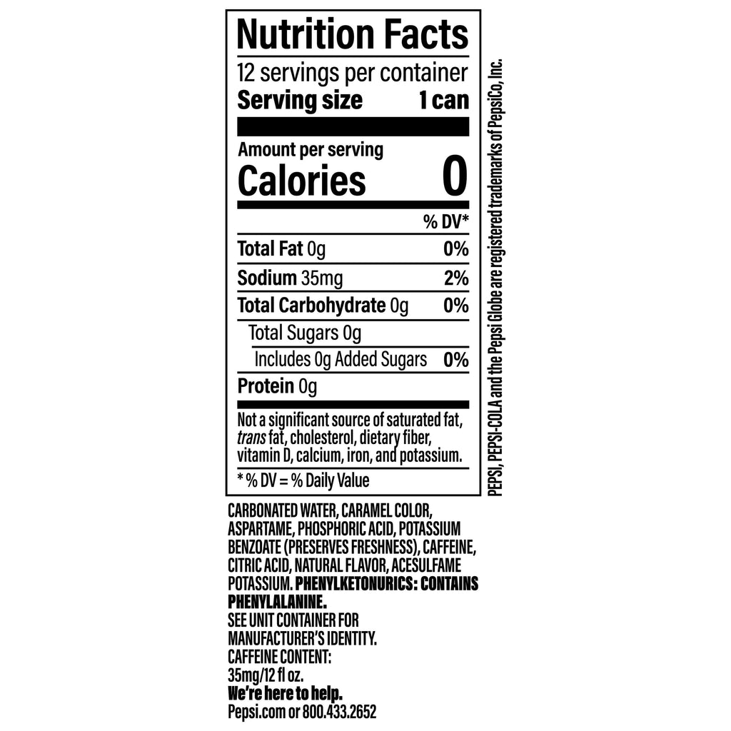 Diet Pepsi Cola Soda Pop Cans 12 Fl Oz 12 Pack