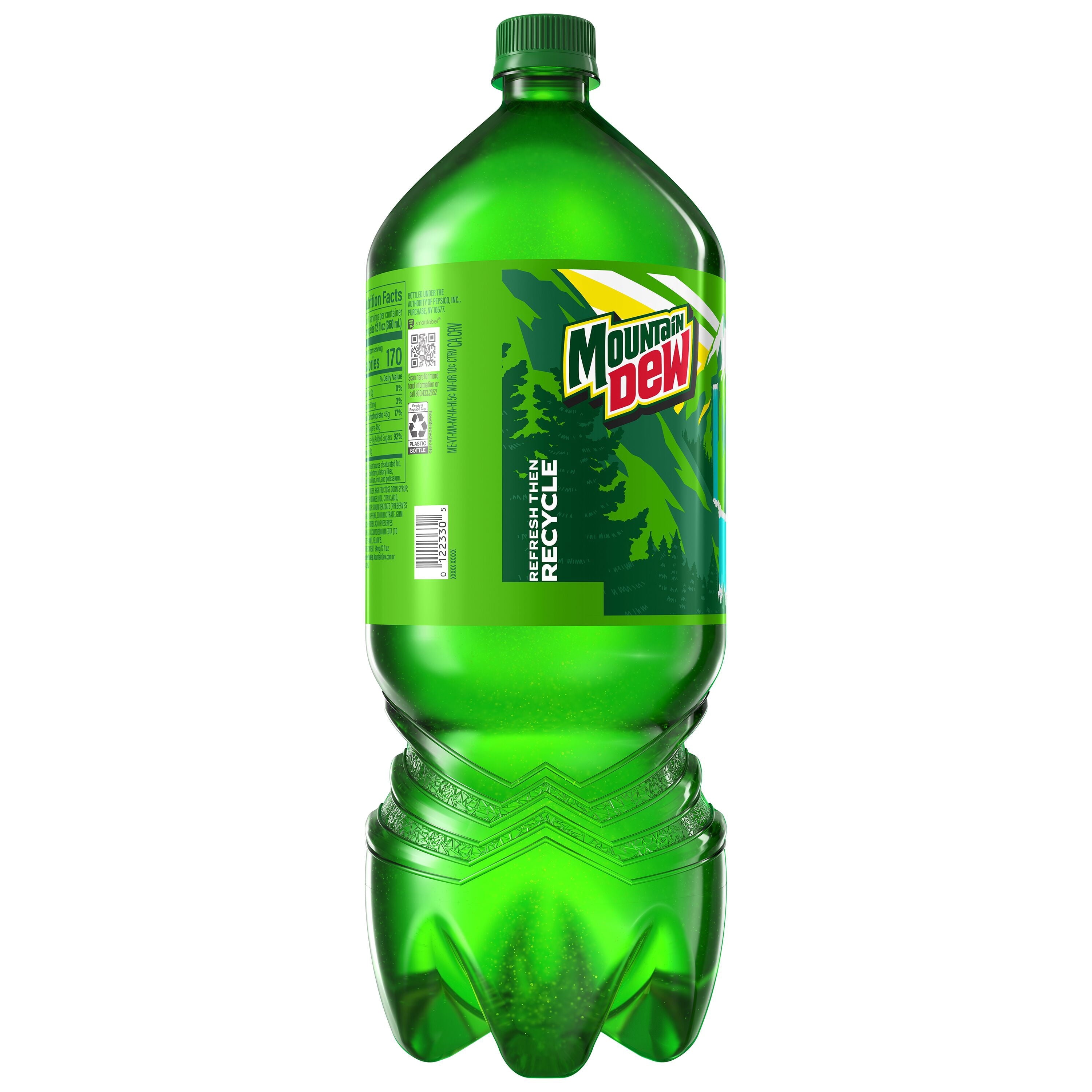 Mountain Dew Citrus Soda Pop Bottle 2 Liters