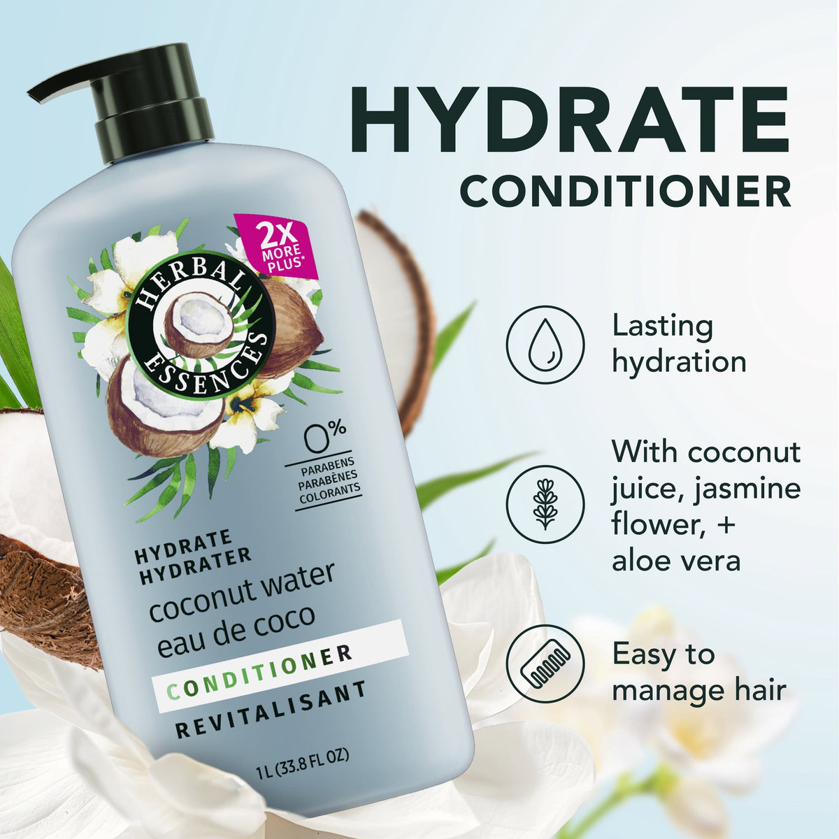 Herbal Essences Classics Coconut Water & Jasmine Conditioner 33.8 fl oz