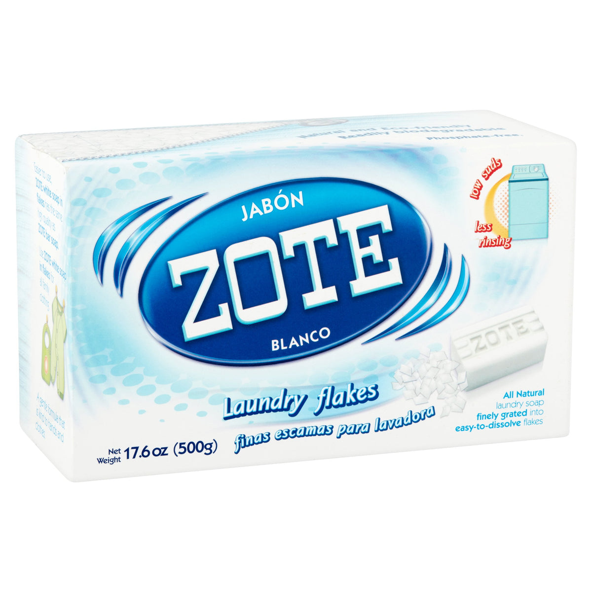 Zote Blanco Laundry Flakes Gentle Cleanser Sodium Tallowate 17.6 oz