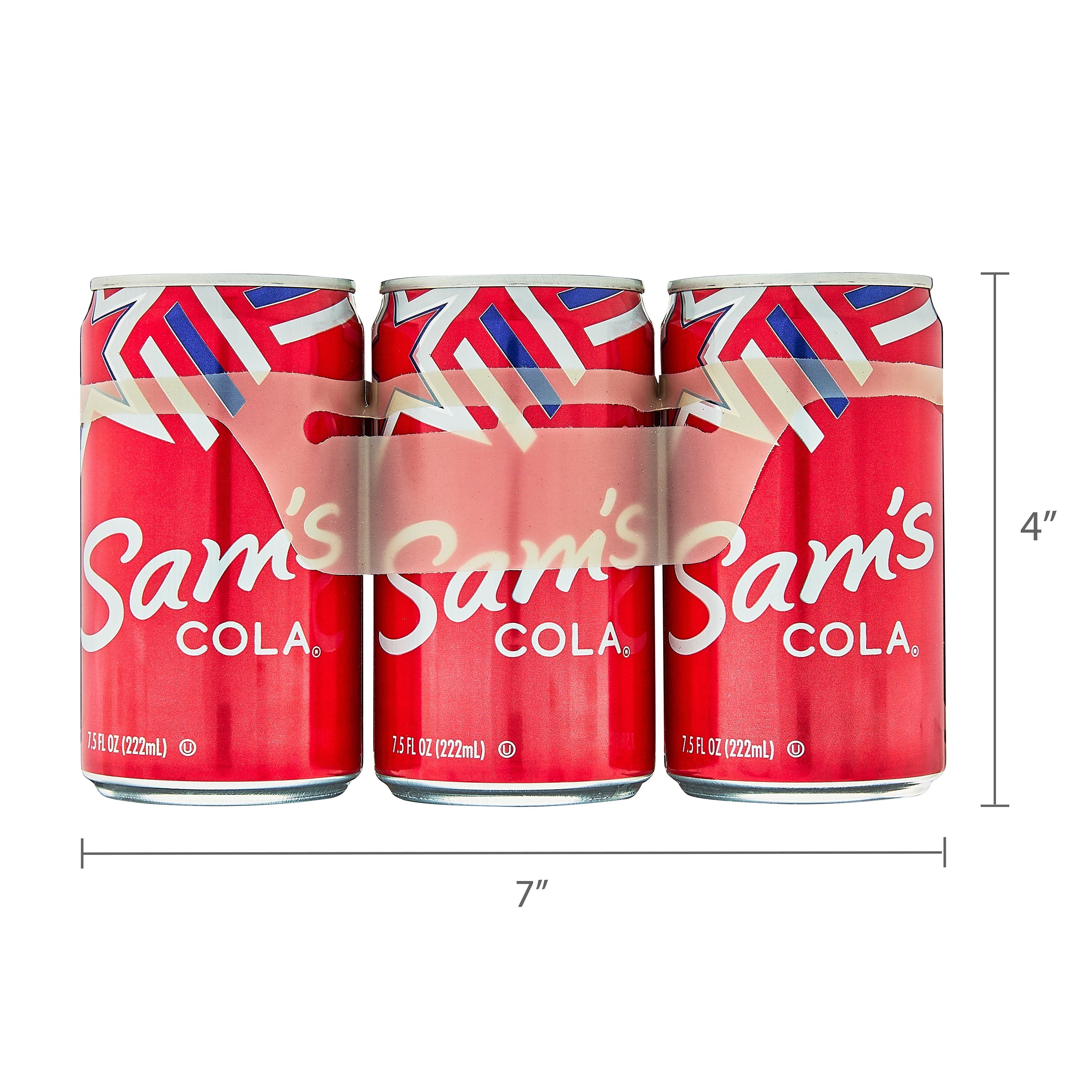 Sam's Choice Cola Soda Pop Cans 7.5 Fl Oz 6 Pack